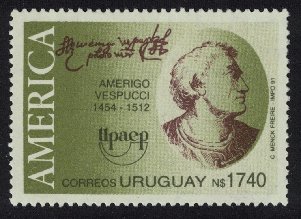 Uruguay Amerigo Vespucci Voyages of Discovery UPAEP 1991 MNH SG#2050