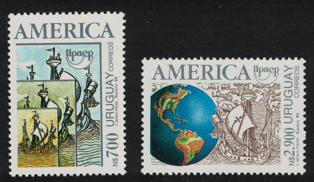 Uruguay Discovery of America by Columbus UPAEP 2v 1992 MNH SG#2085-2086