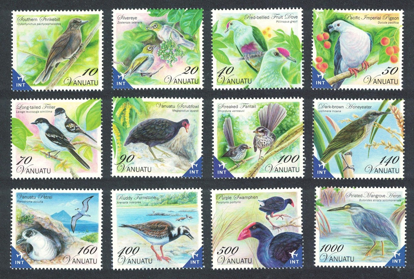 Vanuatu Heron Dove Swamphen Petrel Birds 12v 2012 MNH SG#1118-1129 Sc#1025-1036