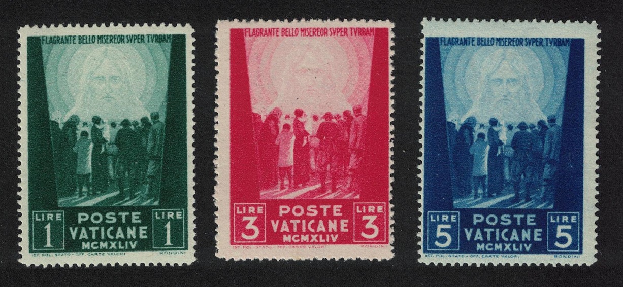 Vatican Prisoners of War Relief Fund 3v 1949 MH SG#107-109 MI#96-98 Sc#99-101