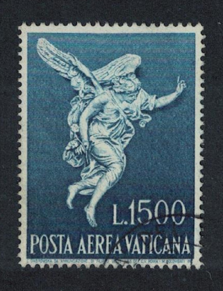 Vatican &#39;Annunciation&#39; after F. Valle Painting 1500L 1962 Canc SG#369 Sc#C46