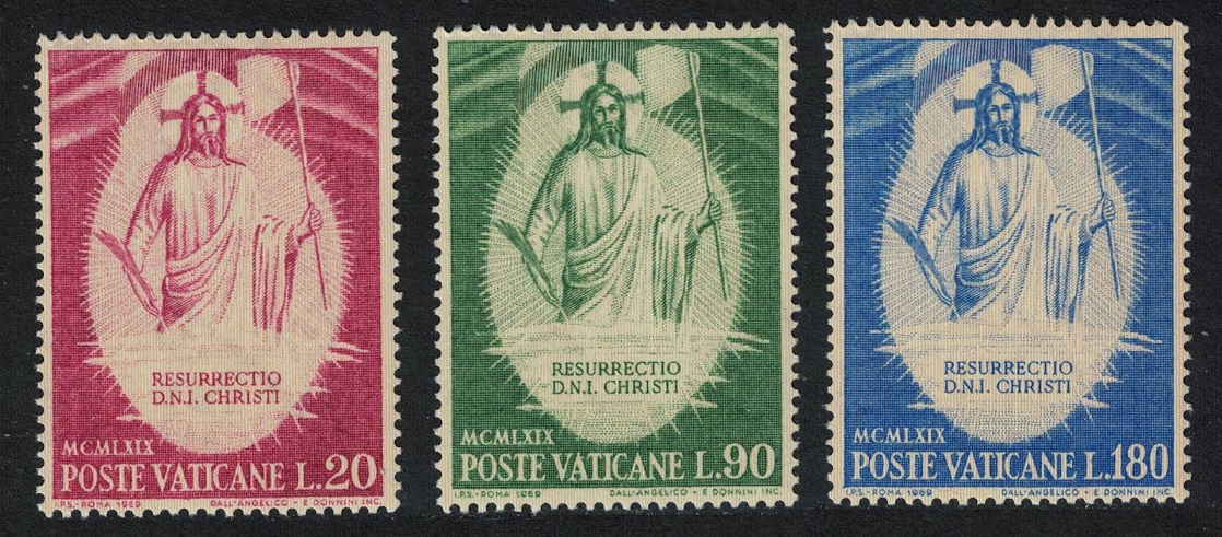 Vatican Easter 3v 1969 MNH SG#519-521 Sc#467-469