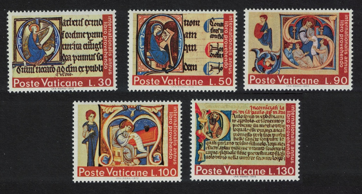 Vatican Illuminated Manuscripts 5v 1972 MNH SG#581-585 Sc#521-25