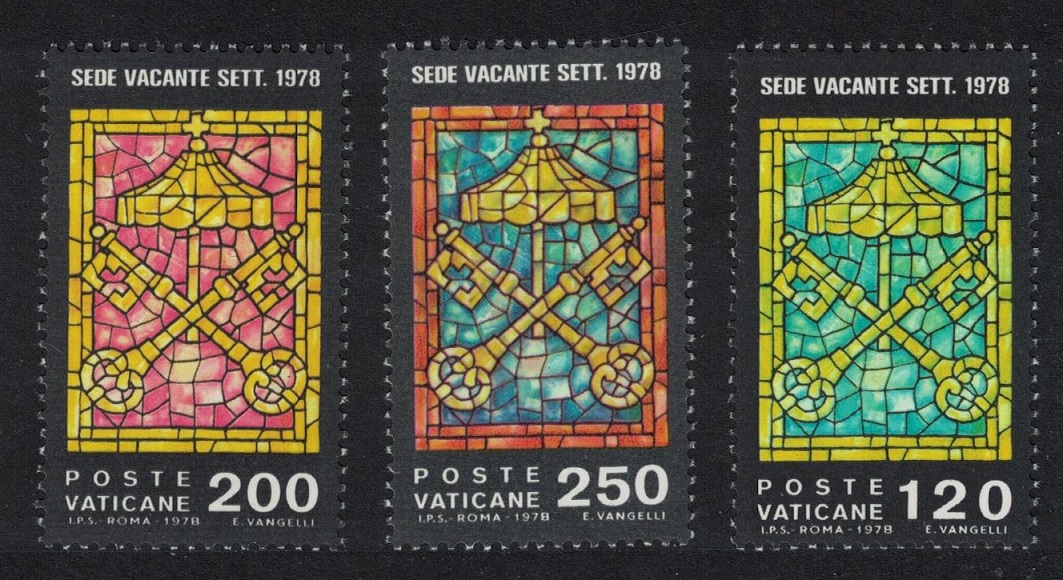 Vatican St Peter&#39;s Keys 2nd Interregnum 1978 MNH SG#705-707 Sc#638-640