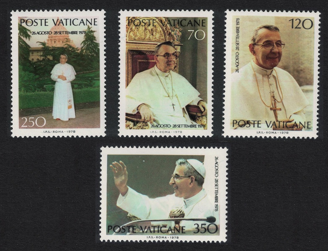 Vatican Pope John Paul I Commemoration 4v 1978 MNH SG#708-711