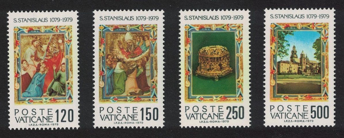 Vatican 900th Death Anniversary of St Stanislaus 4v 1979 MNH SG#715-718 Sc#648-651