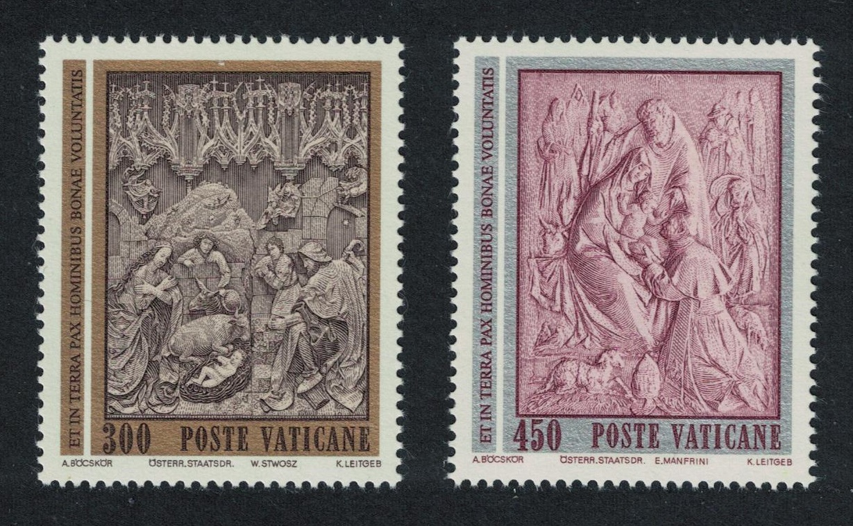 Vatican Christmas 1982 2v 1982 MNH SG#791-792 Sc#713-714