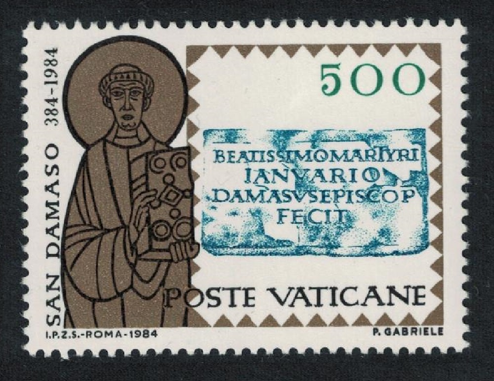 Vatican Pope St Damasus 500L 1984 MNH SG#827 Sc#750