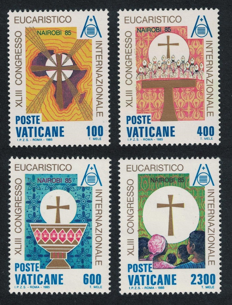 Vatican 43rd International Eucharistic Congress 4v 1985 MNH SG#835-838 Sc#761-764