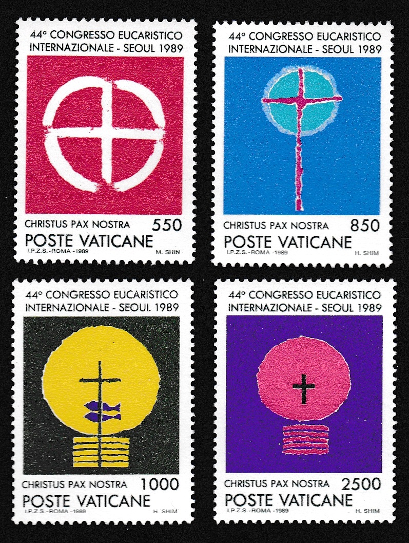 Vatican 44th International Eucharistic Congress 4v 1989 MNH SG#936-939 Sc#838-841