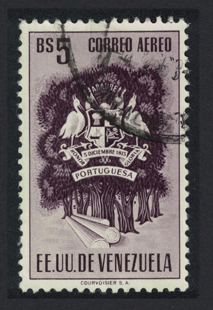 Venezuela Pelicans Birds State of Portuguesa 5Bs Def 1951 Canc SG#1183 Sc#C498