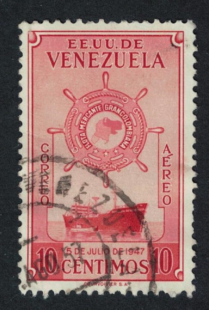 Venezuela Colombia Merchant Marine 10c 1948 Canc SG#782