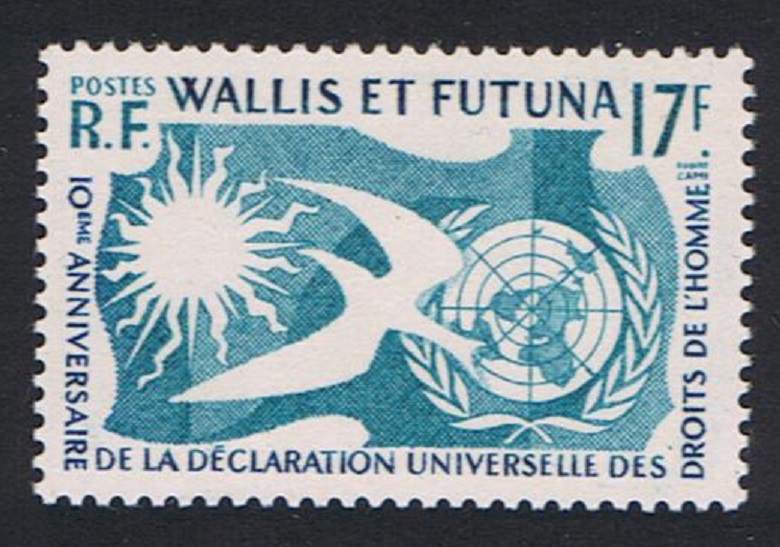 Wallis and Futuna Declaration of Human Rights 1958 MNH SG#171 Sc#153