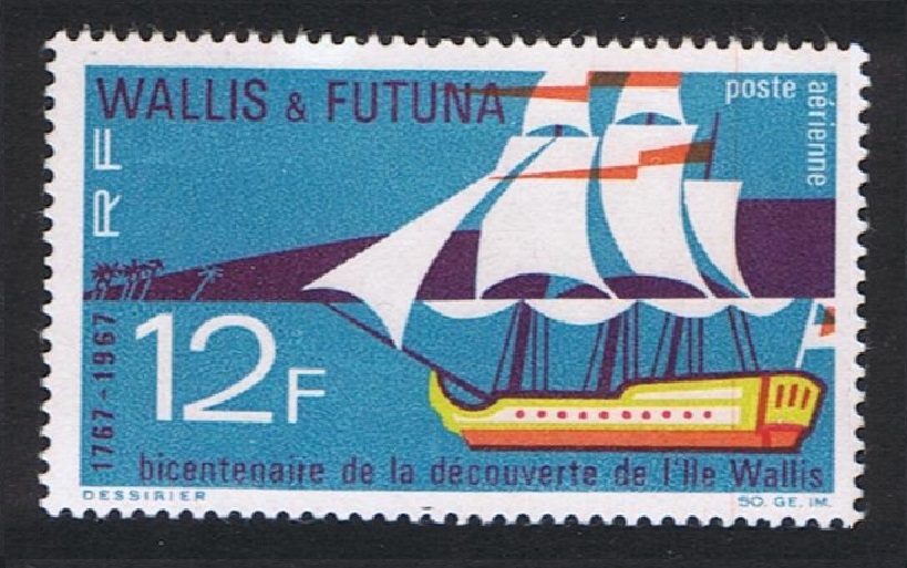 Wallis and Futuna Discovery Airmail 1967 MNH SG#195