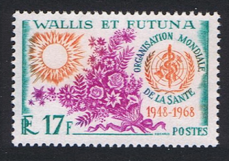 Wallis and Futuna 20th Anniversary of WHO 1968 MNH SG#196 Sc#169