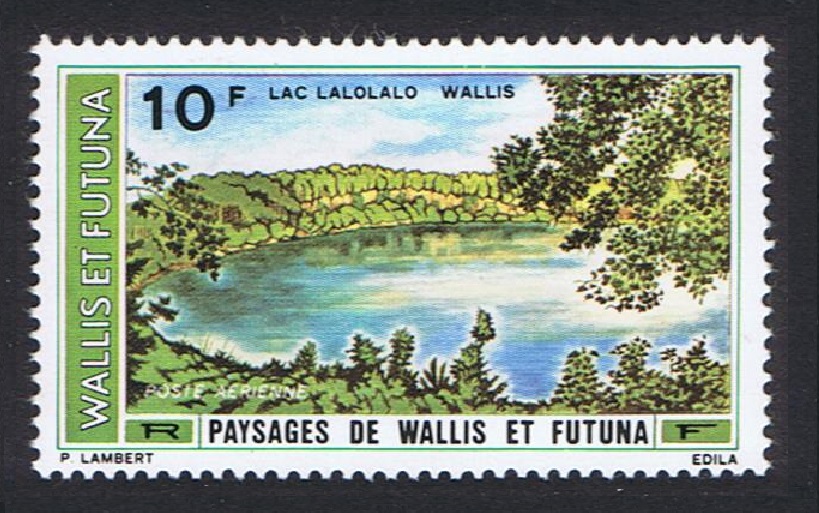 Wallis and Futuna Lac Lalolalo 10f Airmail 1975 MNH SG#249 MI#269 Sc#C65