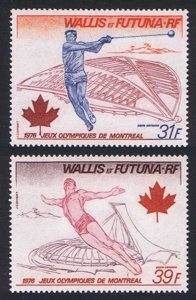 Wallis and Futuna Olympic Games Montreal 2v Airmail 1976 MNH SG#256-257 MI#276 Sc#188