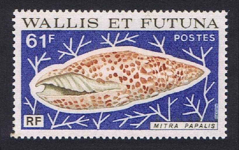 Wallis and Futuna Sea shells 61f Papal Mitre 1976 MNH SG#261 MI#281 Sc#192