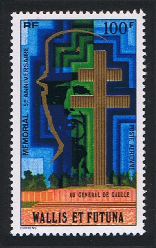 Wallis and Futuna Gen de Gaulle Memorial 1977 MNH SG#264 Sc#C72