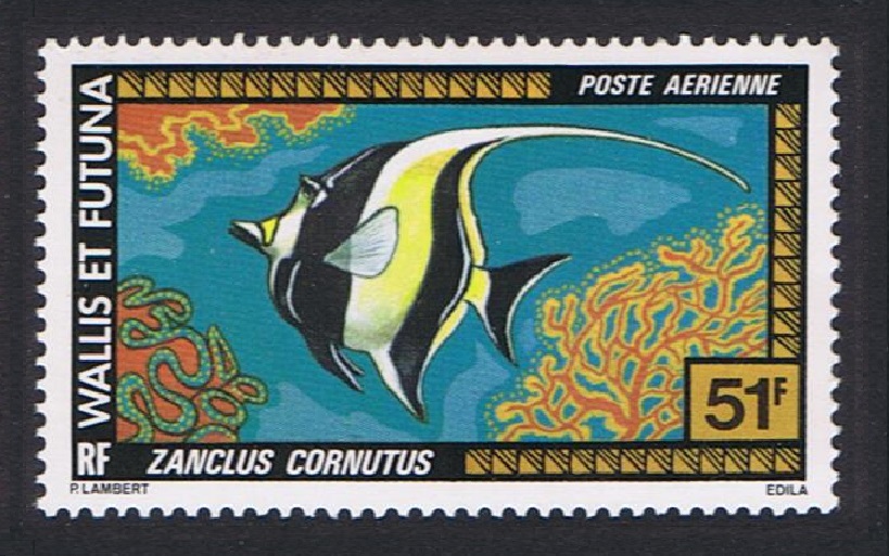 Wallis and Futuna Fish 51f Airmail 1978 MNH SG#281 Sc#C77