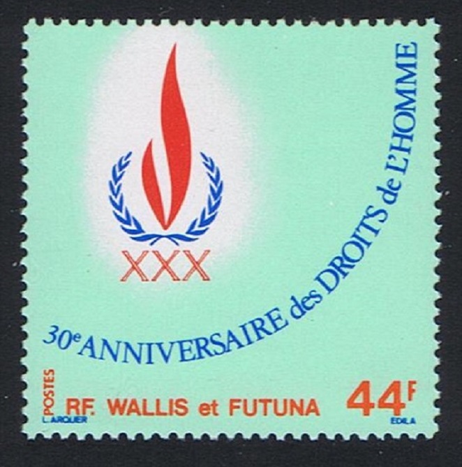 Wallis and Futuna Declaration of Human Rights 44f 1978 MNH SG#302 Sc#221