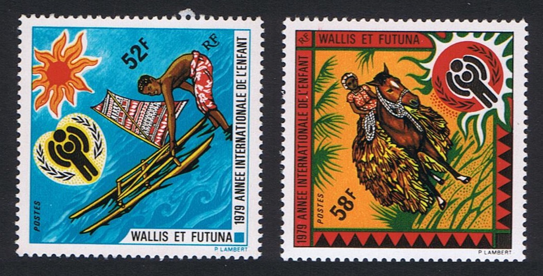 Wallis and Futuna International Year of the Child 2v 1979 MNH SG#317-318 Sc#229-230