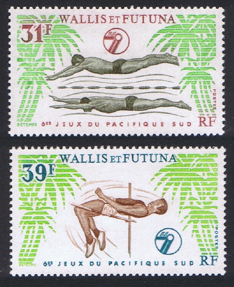 Wallis and Futuna Swimming High Jump Sports 2v 1979 MNH SG#333-334 Sc#238-239