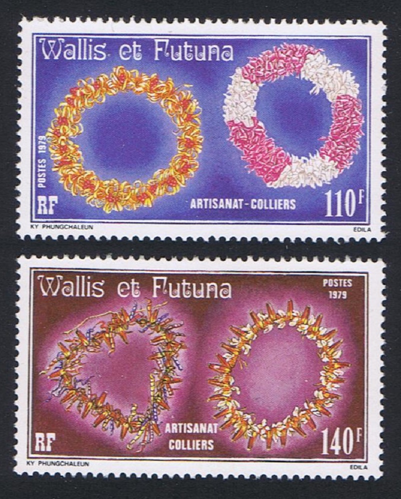 Wallis and Futuna Necklaces 2v 1979 MNH SG#335-336 Sc#240-241