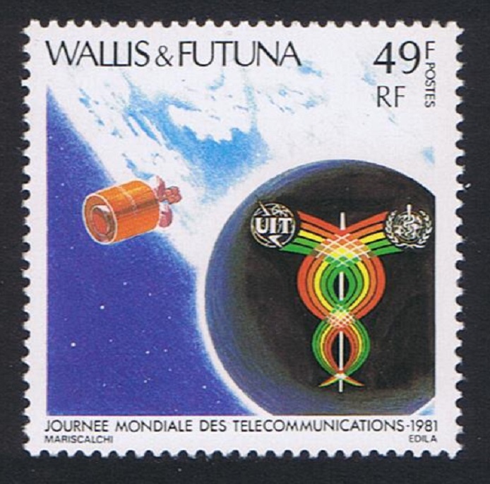 Wallis and Futuna Space World Telecom Day 1981 MNH SG#368 Sc#262