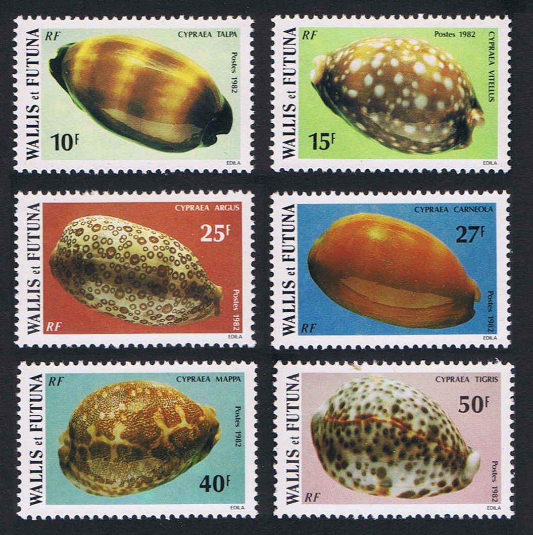 Wallis and Futuna Sea Shells 6v 1982 MNH SG#401-406 Sc#288-293