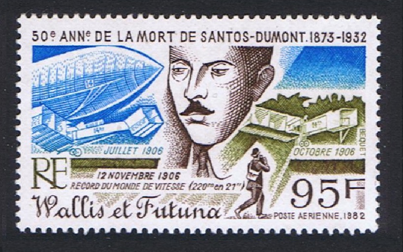 Wallis and Futuna 50th Death Anniversary of Santos-Dumont 1982 MNH SG#407 Sc#C114