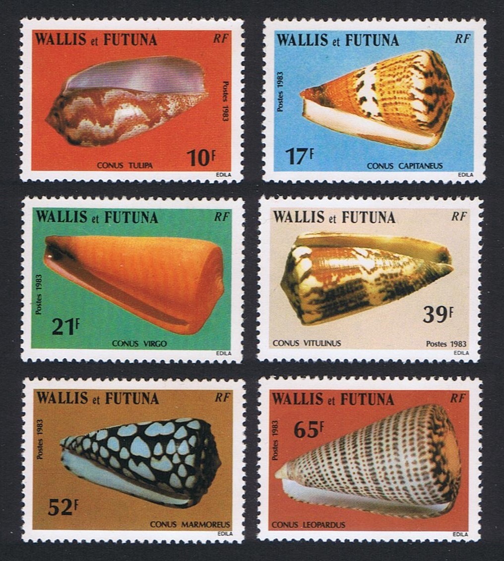 Wallis and Futuna Sea Shells 6v 1983 MNH SG#428-433 Sc#303=313