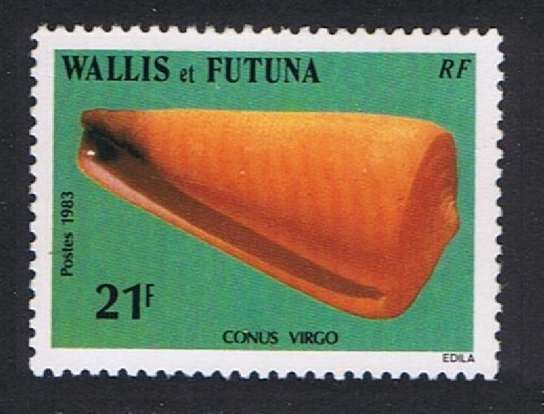 Wallis and Futuna Sea Shells Virgin Cone 1983 MNH SG#430 Sc#305