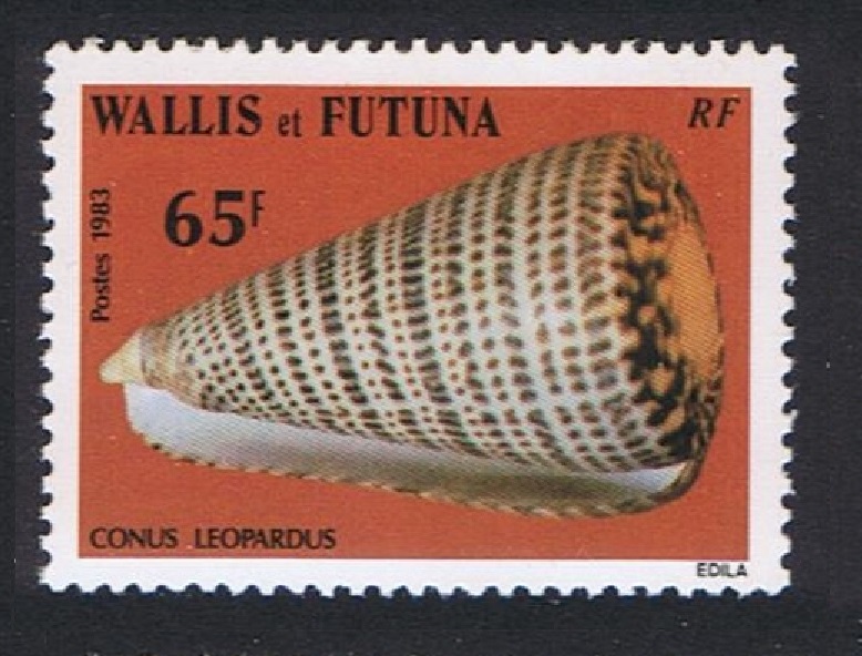 Wallis and Futuna Sea Shells Leopard Cone 1983 MNH SG#433 Sc#313