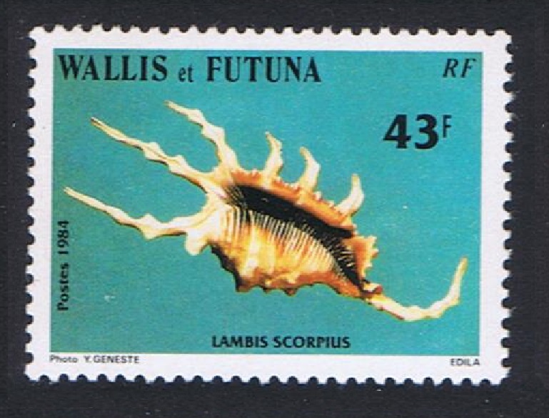 Wallis and Futuna Sea Shells Scorpion Conch 1984 MNH SG#443 Sc#310