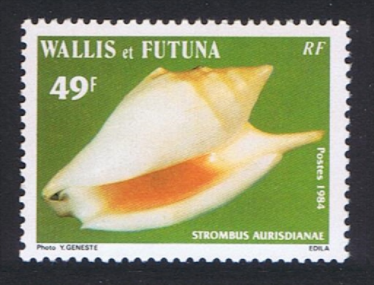 Wallis and Futuna Sea Shells Diana Conch 1984 MNH SG#444 Sc#311