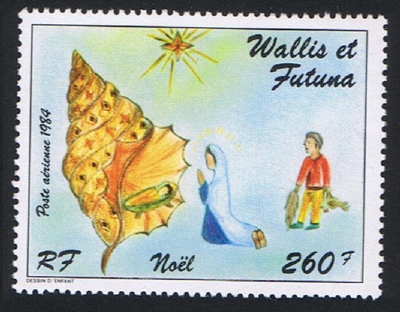 Wallis and Futuna Spider Conch Shell Christmas 1984 MNH SG#457 Sc#139