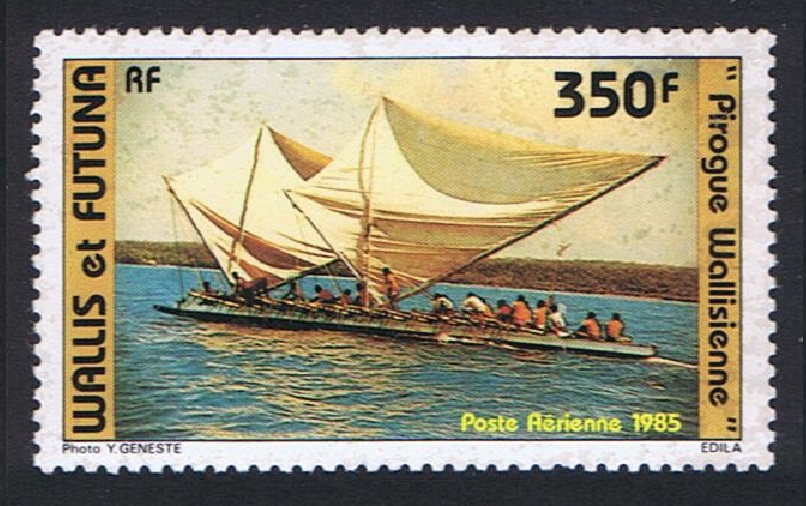 Wallis and Futuna Sailing Canoe Airmail 1985 MNH SG#471 MI#492 Sc#C142