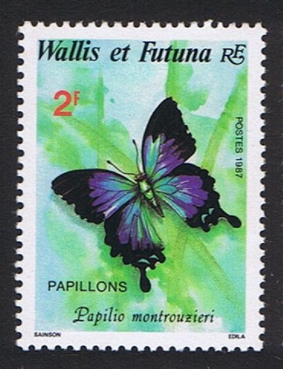 Wallis and Futuna Butterflies 2f 1987 MNH SG#501 Sc#347