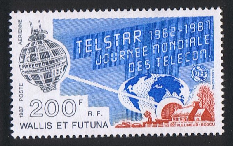 Wallis and Futuna Space World Communications Day 1987 MNH SG#508 Sc#C153