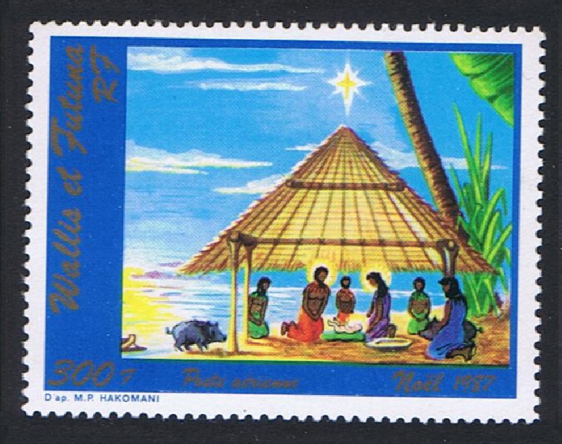 Wallis and Futuna Christmas Nativity Scene 1987 MNH SG#527 Sc#C156