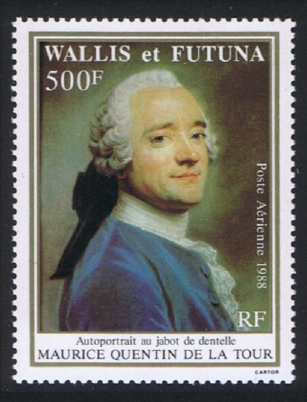 Wallis and Futuna Maurice Quentin de la Tour painter 1988 MNH SG#531 MI#551 Sc#C158