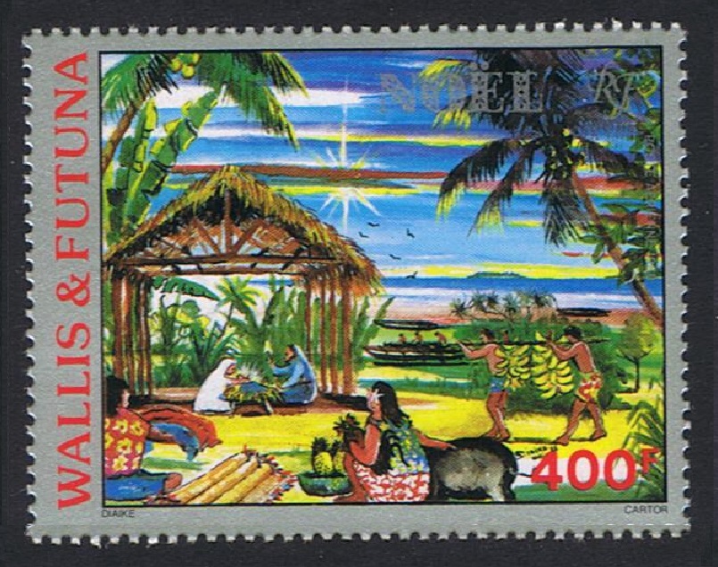 Wallis and Futuna Nativity Scene Airmail 1988 MNH SG#541 MI#561 Sc#C161