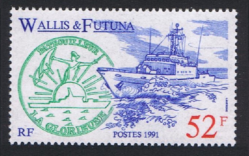 Wallis and Futuna Patrol Boat &#39;La Glorieuse&#39; 1991 MNH SG#570 Sc#402