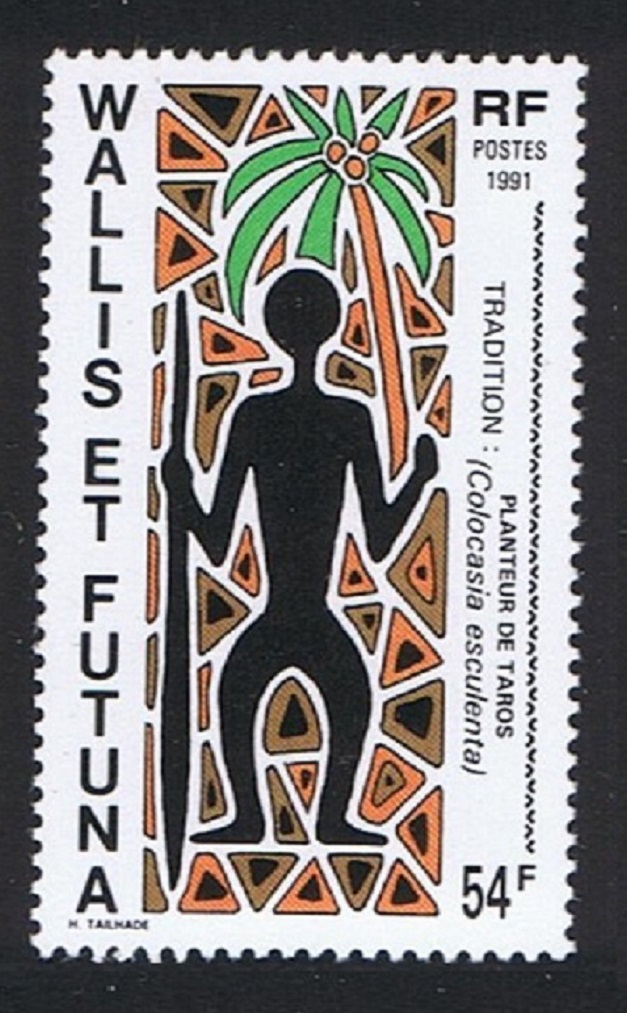 Wallis and Futuna Tradition - Taro planter 54f 1991 MNH SG#572 Sc#404