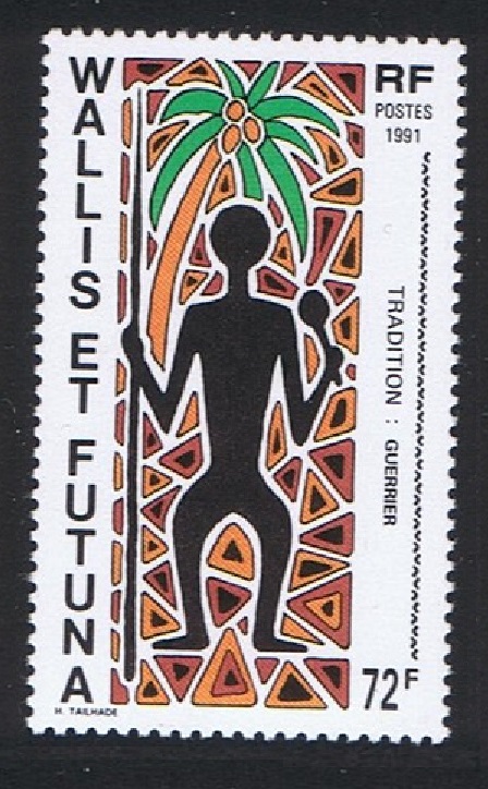 Wallis and Futuna Tradition - Warrior 72f 1991 MNH SG#574 Sc#406