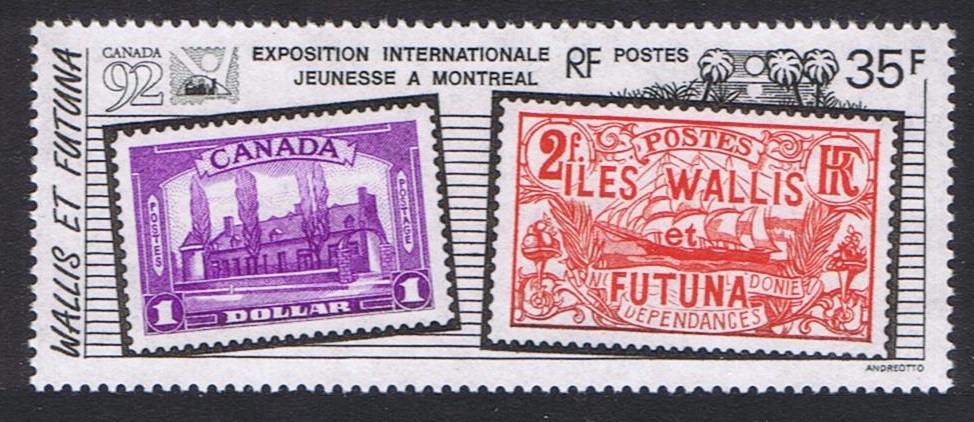 Wallis and Futuna &#39;Canada 92&#39; International Stamp Exhibition 1992 MNH SG#595 Sc#422