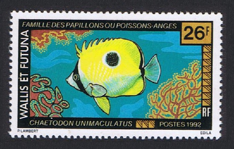 Wallis and Futuna Fish 26f 1992 MNH SG#604 Sc#430