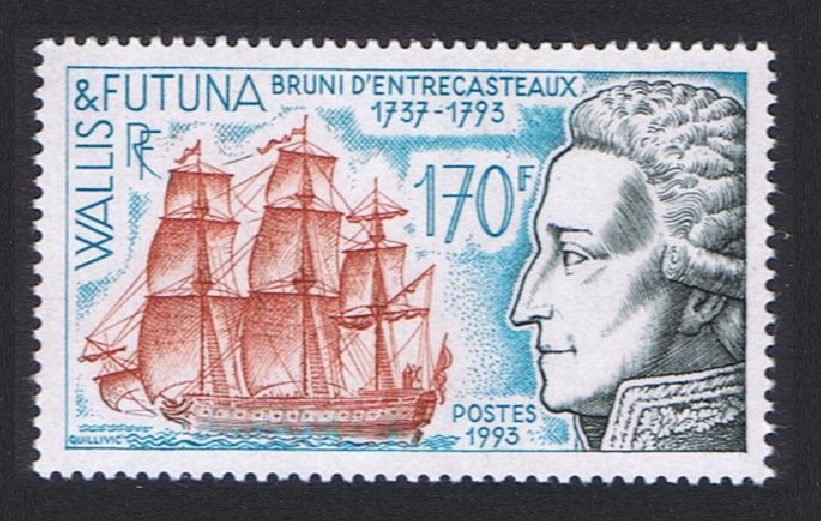 Wallis and Futuna Death of Bruni d&#39;Entrecastaux 1993 MNH SG#630 Sc#447