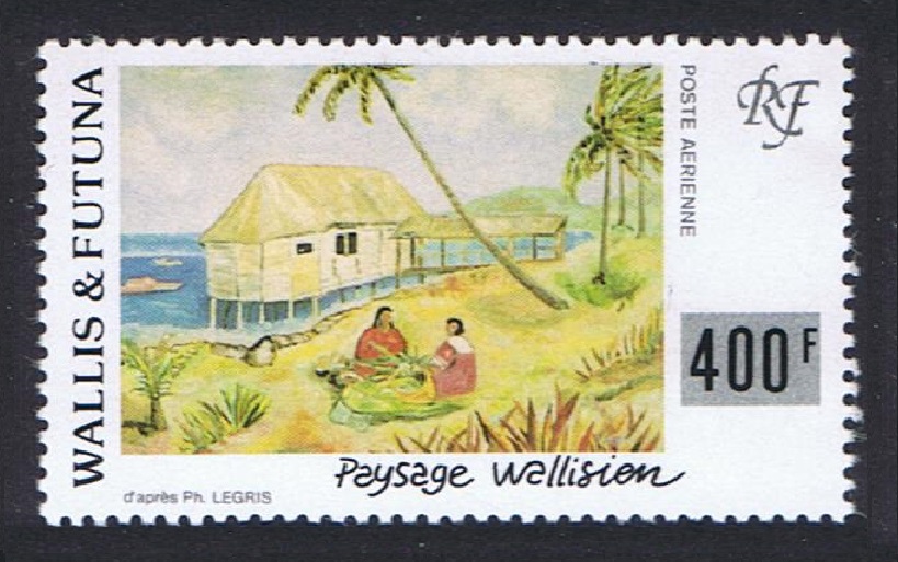 Wallis and Futuna &#39;Landscape&#39; Painting by Philippe Legris Airmail 1994 MNH SG#638 Sc#C175